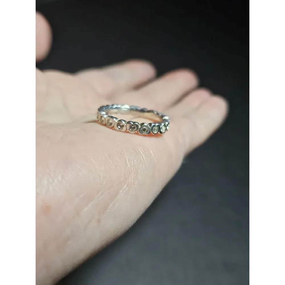 Coach sterling silver heart ring size 6 - Picture 2 of 11